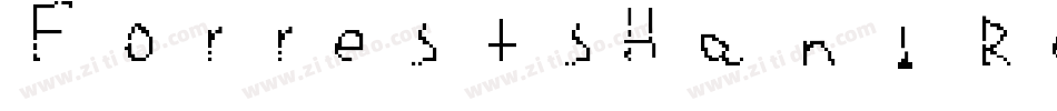 ForrestsHand Regular字体转换